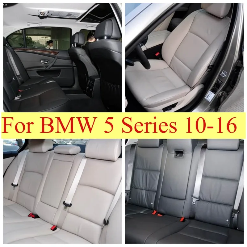 Custom-made Car Seat Covers for BMW 5 Series 2010-2016 Vegan Leather Custom Car Seat Covers for 5 Front Seats