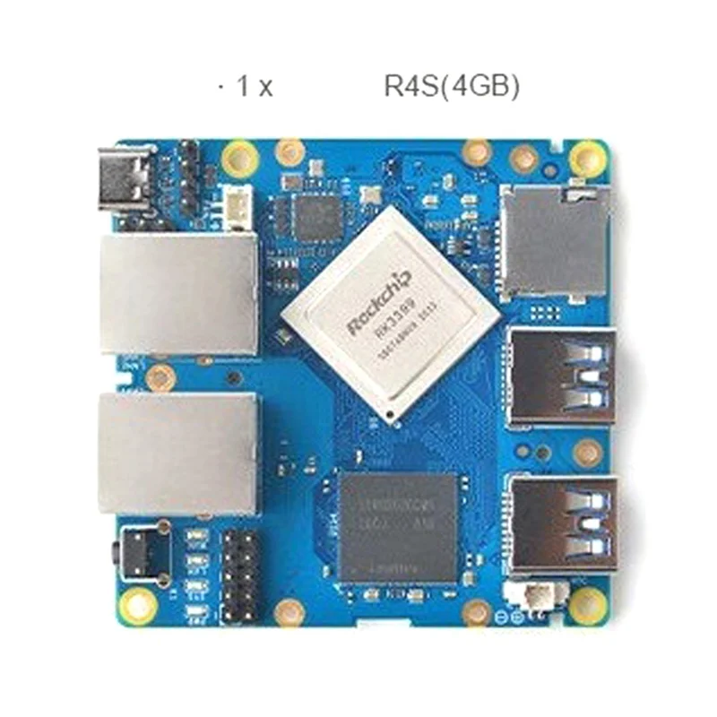 

Exquisite-Nanopi R4S 4 ГБ Dual Gbps Ethernet-шлюзы RK3399 с поддержкой охлаждения Система Openwrt LEDE V2ray SSR Linux