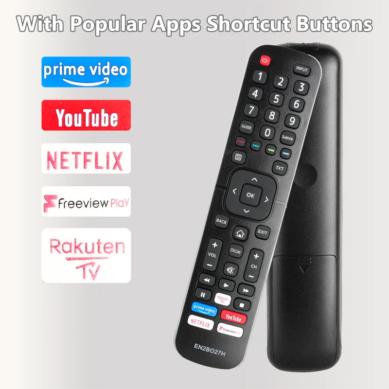 EN2BO27H لاستبدال جهاز التحكم عن بعد هايسنس مع أزرار Netflix YouTube و PrimeVideo، لتلفزيون هايسنس H43B7000 H43B7100 #4
