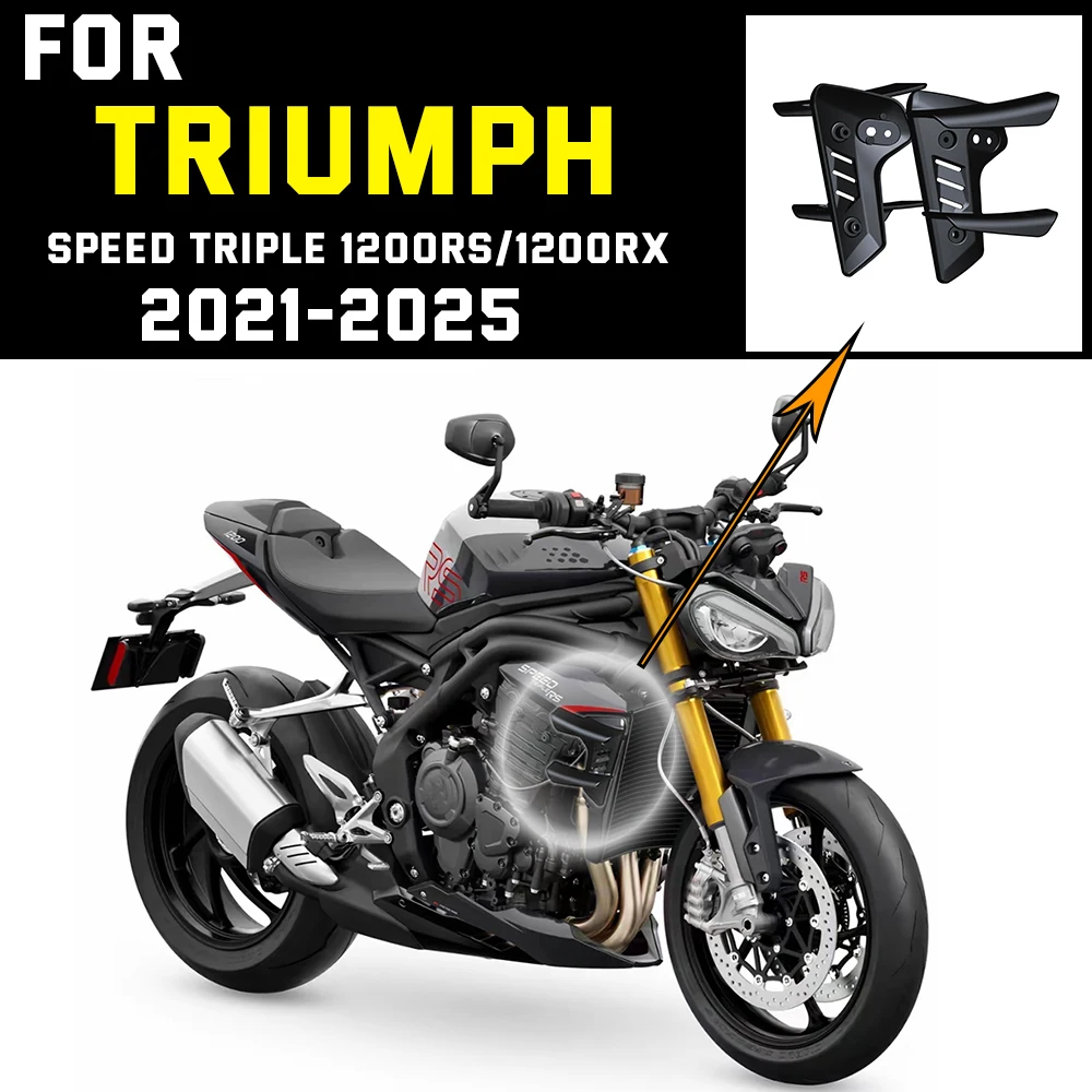 

2025 FOR Triumph 1200RS Motorcycle Fairing Side Speed Triple 1200 RS / RX Wing Moto GP airfoil air wing 2021 2022 2023 2024 2025