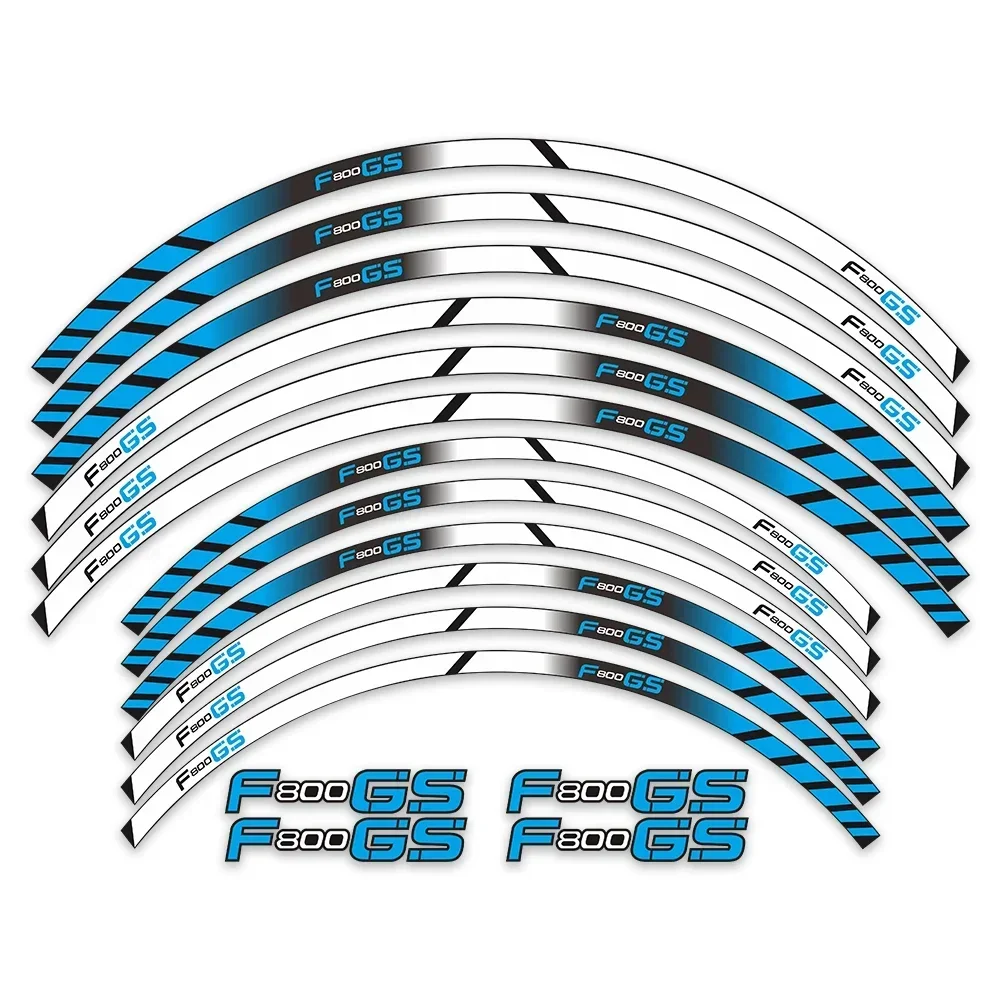 BMW F800GS 용 오토바이 부품, 윤곽 휠 장식 데칼 스티커-D