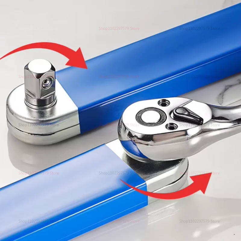 Chiave a cricchetto di estensione versatile con chiave di estensione offset zero multiuso da 1/2", 1/4" e 3/8" per lo strumento di lavoro nello spazio stretto