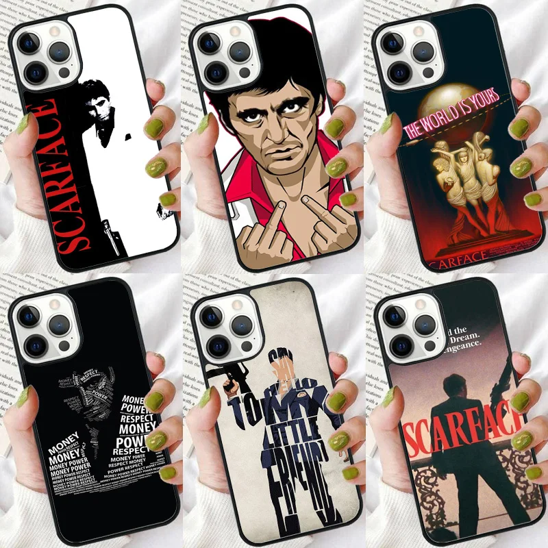 Scarface 1983 film Al Pacino Phone Case For iPhone 16 15 14 plus XR XS 11 12 13 Pro max Bumper Shell Cover coque