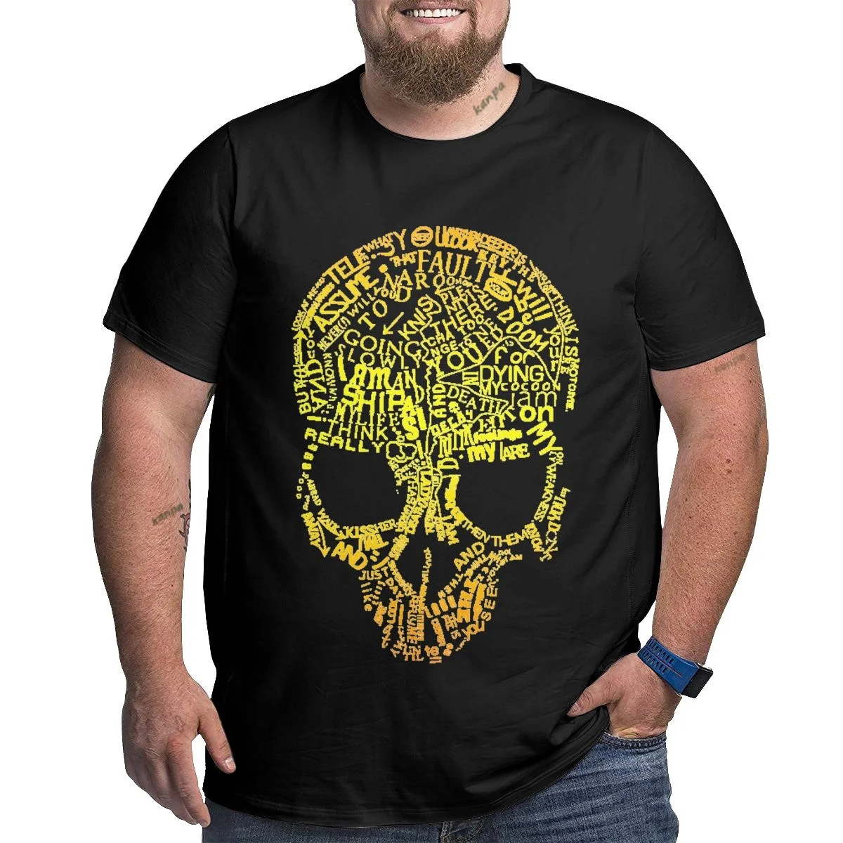 

Skull T-Shirt 100% Cotton O-Neck Summer Short Sleeve Casual Mens T-shirt Size S-6XL oversized t shirt cotton man t-shirt 5xl ﻿