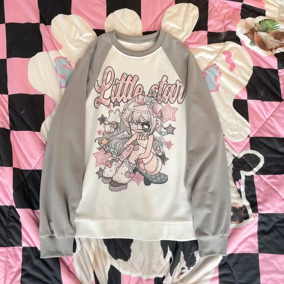 Koszulka damska z nadrukiem uroczego wzoru z kreskówki na rok 2025, damskie koszulki, codzienne bluzki na zewnątrz, koszulka z długim rękawem, uniwersalny modny styl.