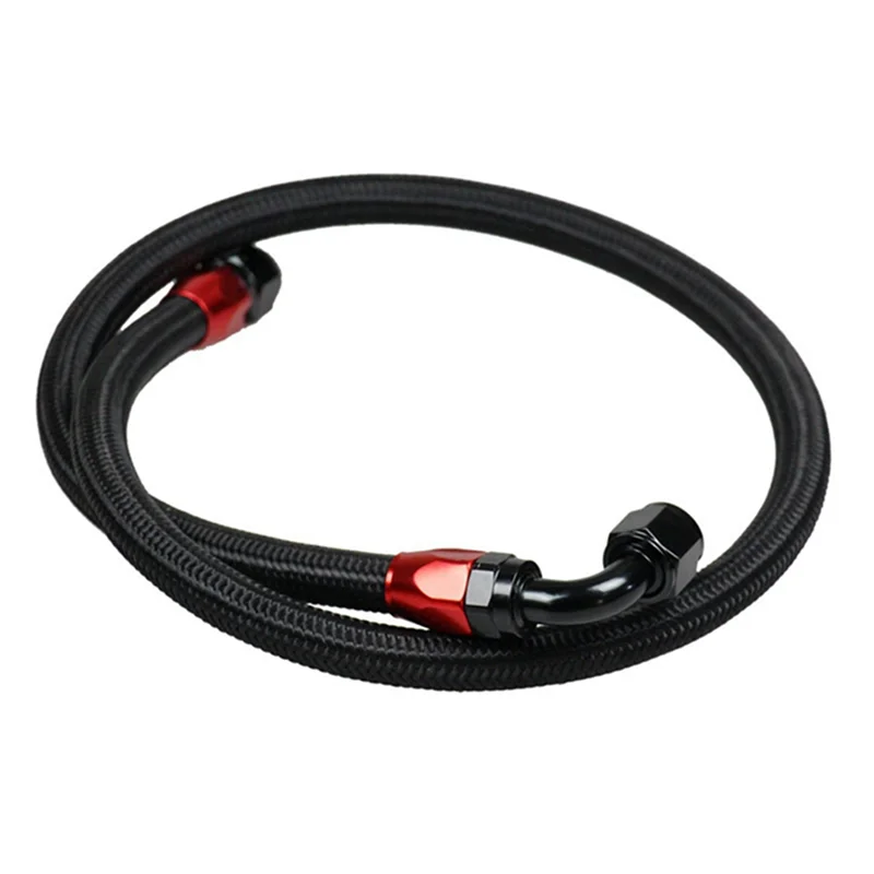

Black Nylon High Temp Temperature Resistant Oil Cooling Pipe Car Radiator AN10-0°+ 90° Pipe