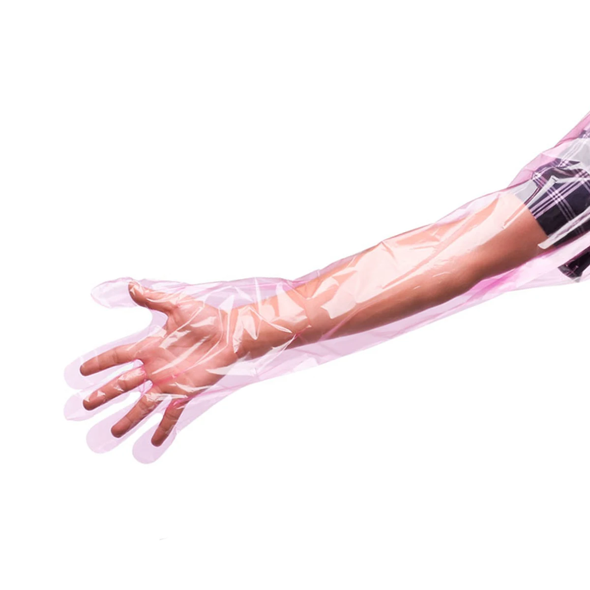 

50pcs Long Arm Glove 85Cm Disposable Eco-Friendly For Cattle Sheep Pig Farm Use Pregnancy Examination Protective