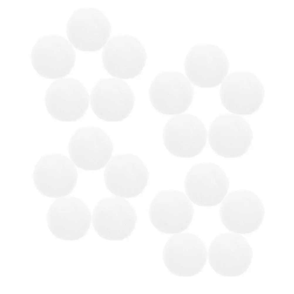 

30Pcs White Polyester Pom Poms Soft Comfortable Balls for Crafts DIY Projects Holiday Decorations Accessories Pom Poms