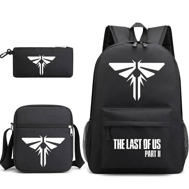 

3pcs The Last of Us Part 2 Bookbag Kids Backpack Student Boys Girls School bags Shoulder Bag Set Daily Backpacks Mochilas