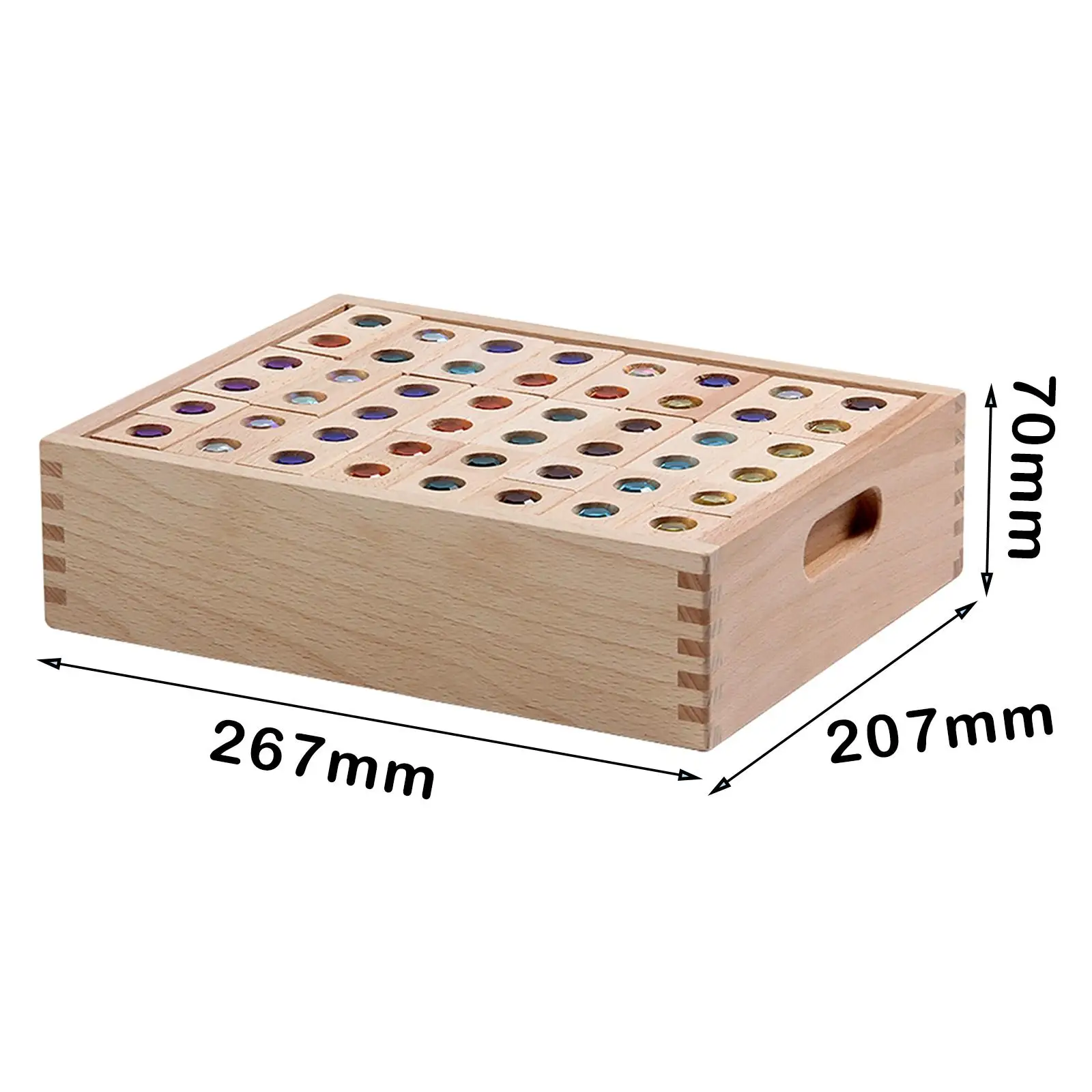 Montessori Stacking Blocks Age 4- Gems Blocks Learning Puzzle Toy