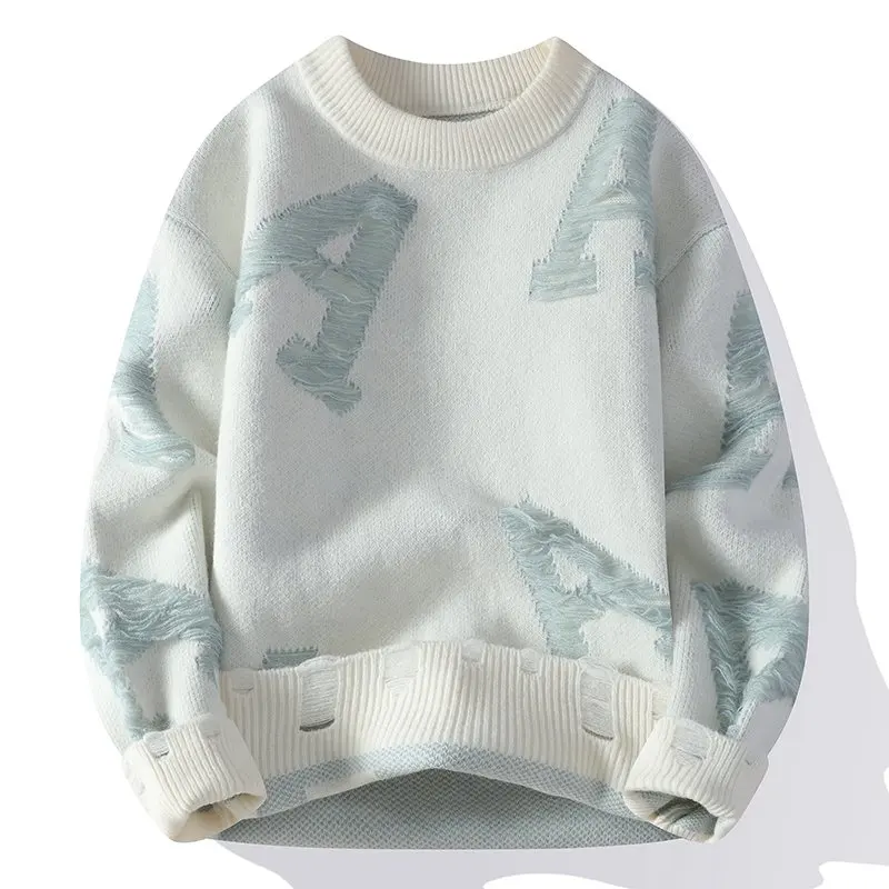 Sweater, Outdoor, Fishing, Fashionable, for Men, Trendy, Cycling, Versatile, for Sport, for Travel, for Leisure, Knitted Sweater