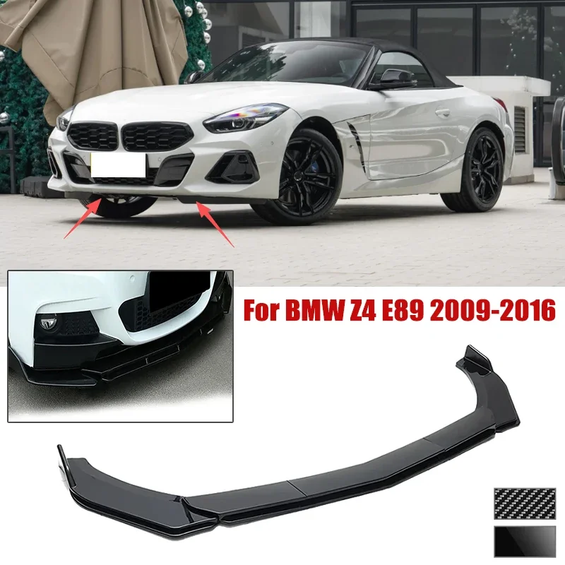 5pcs Front Bumper Shovel For BMW Z4 E89 2009-2016 Spoiler Front Bumper Deflector Anti Scratch Protection Device Accessories