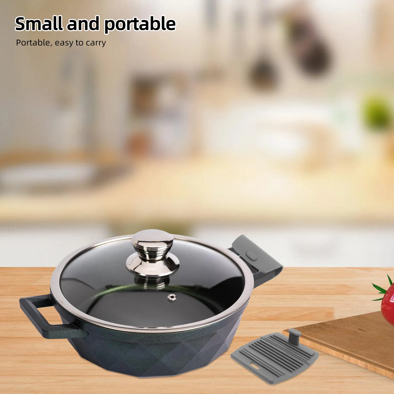 4Pcs Silicone Pot Handle Grip Heat-Insulating Skillet Handle Mitt for Non-Stick Cast Iron Frying Pan Wok Teapot Indoor Outdoor