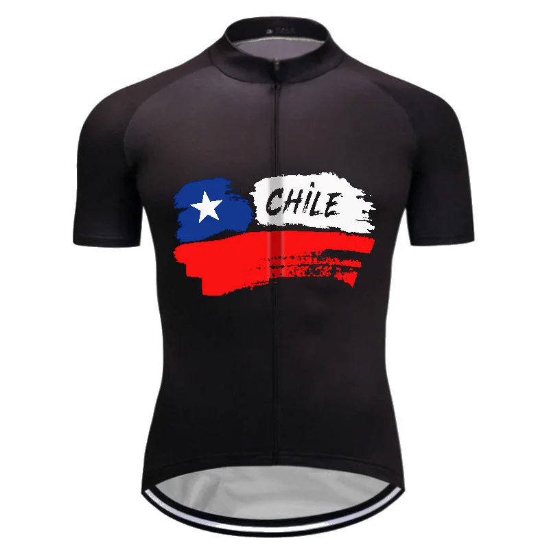 Cycling Jersey Men, Chile, Short Sleeve, Motocross Top, MTB Wear, Sweat Running, Chilean Clothes, Outdoor Sports, Summer Fashion