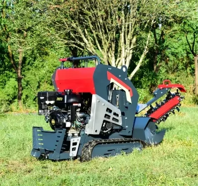 Multifunction Tracked Self Propelled Mini Trencher 20hp Engine Agricultural Machinery 600mm Trenching Machine