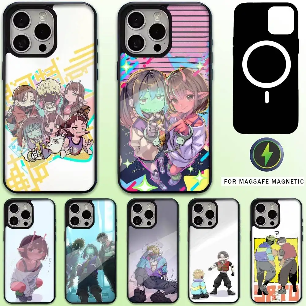 

M-MILKY S-SUBWAY Phone Case For iPhone17,16,15,14,13,12,11 Plus,Pro Max Magnetic For Magsafe Wireless Charging