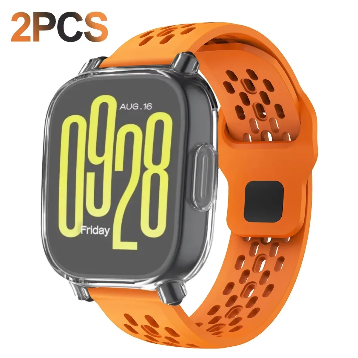 For Redmi Watch 5 Lite Silicone Strap+Case For Redmi Watch 5 Active Screen Protector TPU