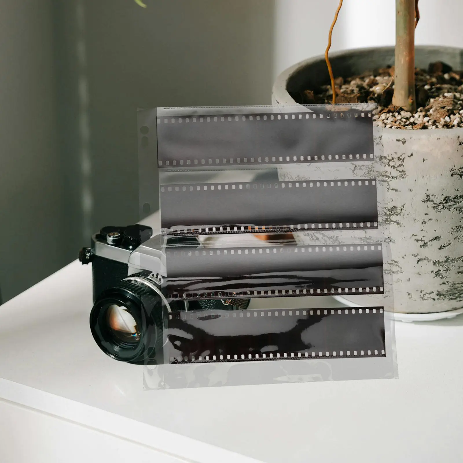 

10Pcs Film Negative Bags Archival Storage Sheets Flat Film Sleeves for Photo Collection Organizer Protective Pouches