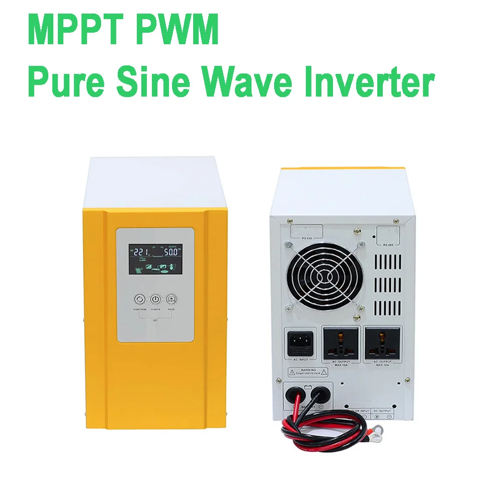 UPS Uninterruptible Power Supply Pure Sine Wave Inverter 12V 24V 220V 1000/1500VA MPPT PWM Stabilizer Voltage Regulator Inverter