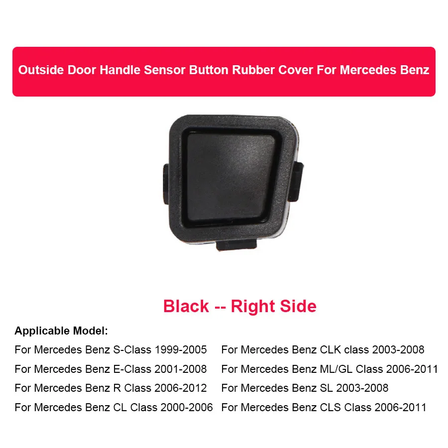 4 Pcs Keyless Door Handle Button Cover For Mercedes Benz W220 C215 R230 S CL SL 4 Pcs Keyless Door Handle Button Cover For Mercedes Benz W220 C215 R230 S CL SL