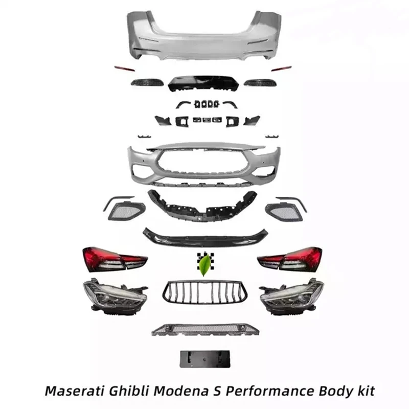 Zubehör für Maserati Ghibli Modena S 2014–2018, Frontstoßstange, hintere Stoßstangengrill-Set, Montage