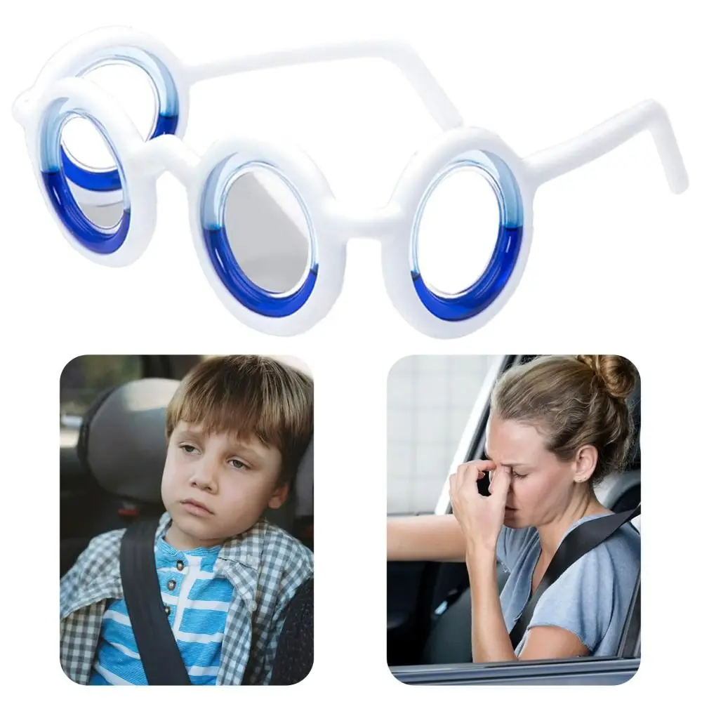 Portable Anti-Motion Sickness Eyeglass Carsickness Airsickness Natural Nausea Relief Glasses Anti-Nausea No Lens