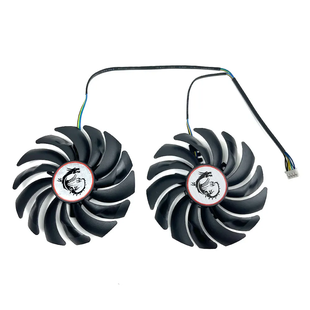 Ventilador de placa gráfica, 95mm, PLD10010S12HH, RX 580, AMD Radeon RX 580, 580, 570, RX 480, RX 470, Novo