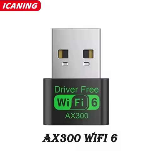 AX300 Wireless WiFi Receiver 287Mbps WiFi 6 Adapter 2.4G WiFi Card Wifi6 USB Dongle PC Laptop Driver Free 802.11ax