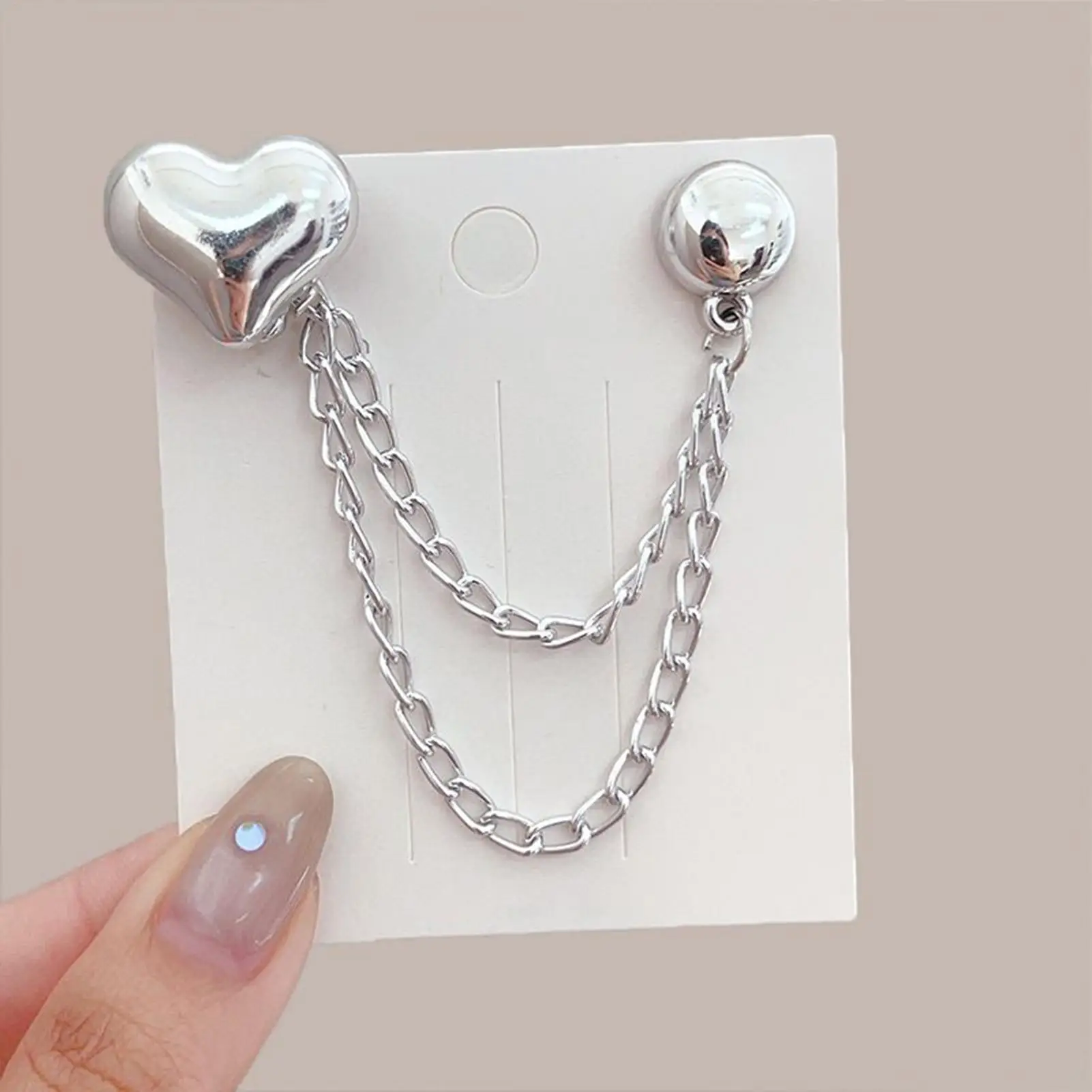 Multi-Function Magnetic Clothing Clips with Chain Metal Tassel Buttons Clip Roll Up Pants Alloy Change Shorts Trouser Legs