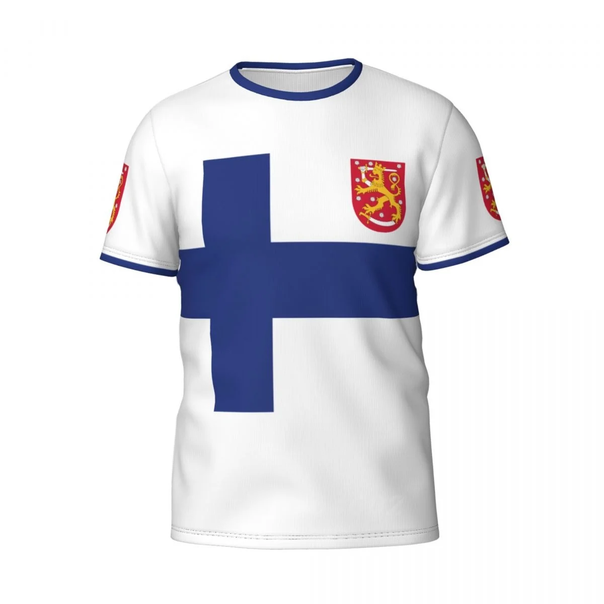 Custom Name Number Finland Country Flag T-shirts Clothes T shirt Men Women Tees Tops For Soccer Football Fans Gift US Size