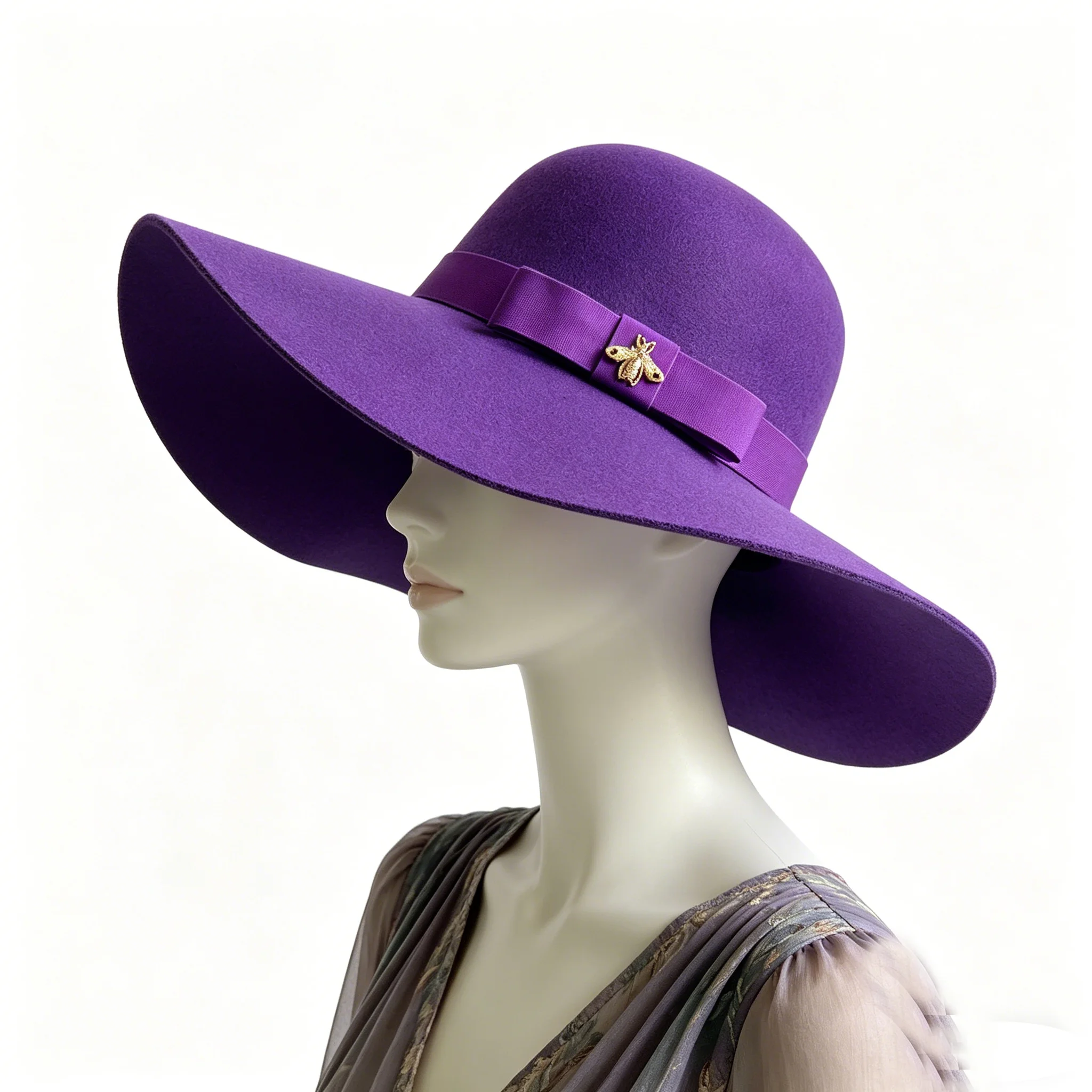 Women Fedora Hat Vintage Lady - Hat Floppy Wide ulasan dan harga