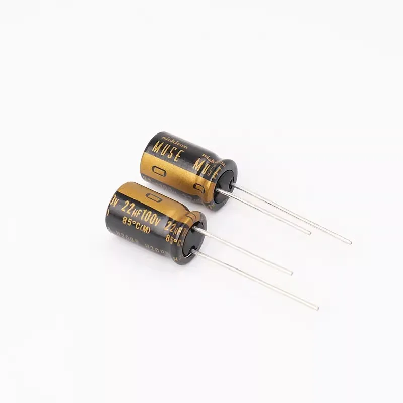 10PCS  Japan Nikon KZ nichicon 22uF/100V audio coupling filter electrolytic capacitor
