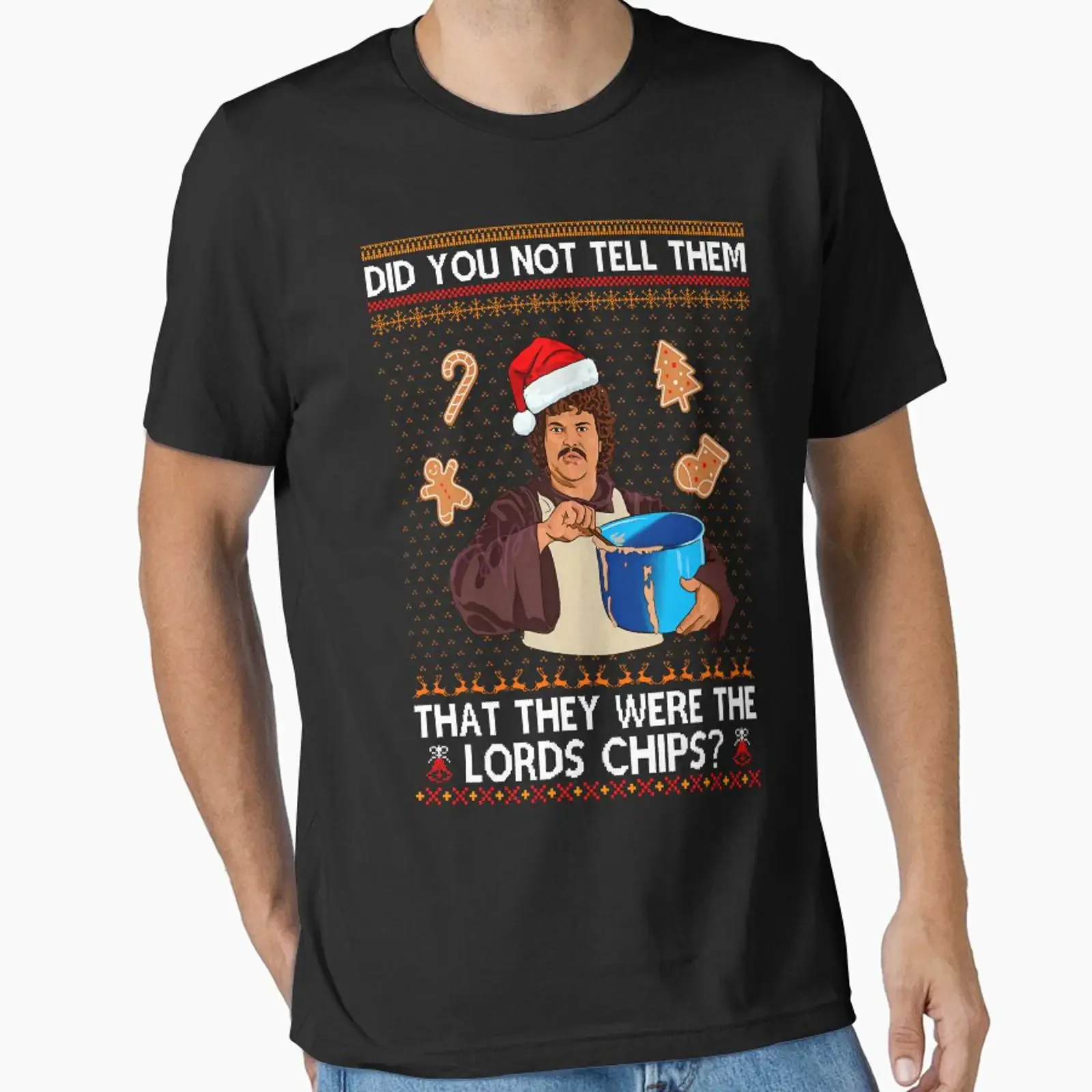 Nacho Libre Did You Not Tell Them Christmas Essential T Shirt vintage Washed graphic Breathable Versatile Stylish Soft Unisex