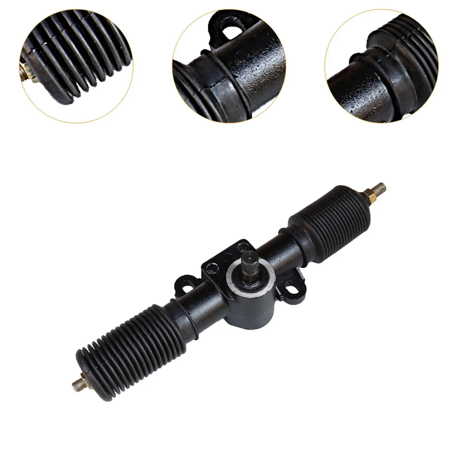 파워 스티어링 기어 랙 어셈블리 교체 30T 안정적인 성능 쉬운 설치 ATV 카트 DIY용 스티어링 박스 어셈블리