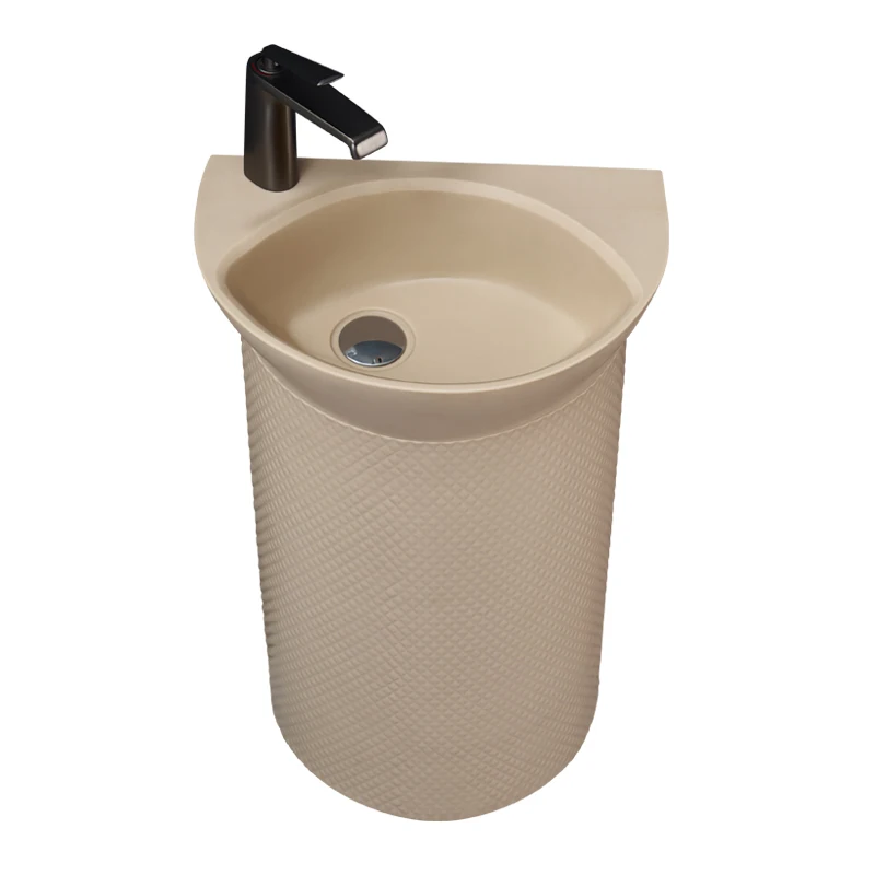 

Колонный умывальник в японском стиле, встроенный полукруглый художественный вертикальный умывальник от пола до потолка в ванной комнате