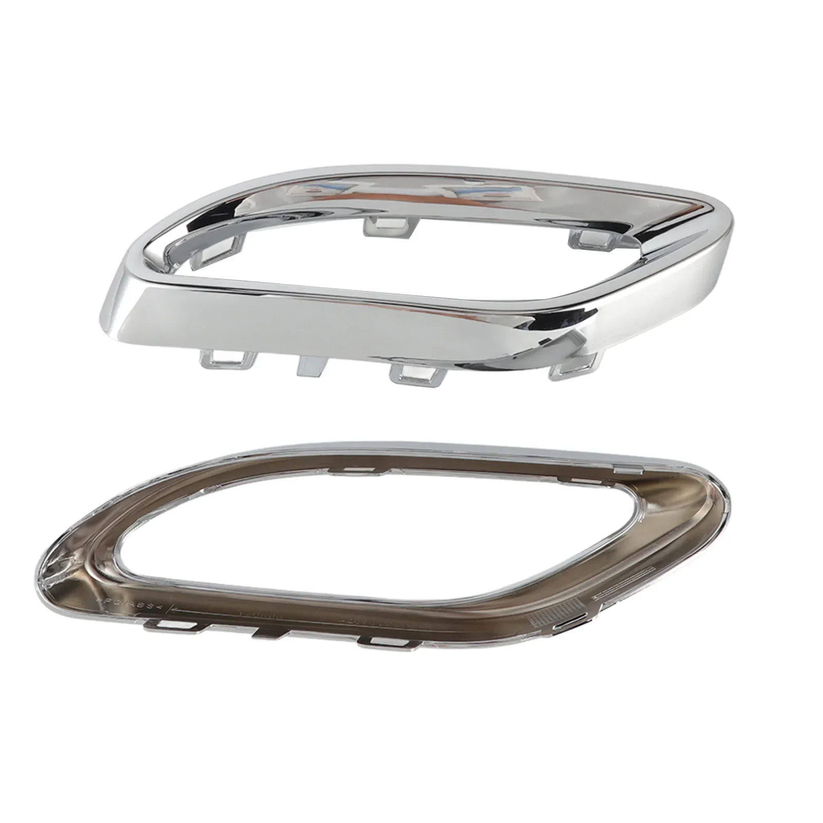 Gloss Chrome Exhaust Tip Cover Trims Replacement For Mercedes‑Benz A B C E GLC CLS‑Class W177 W247 W205 W213 X253 C257