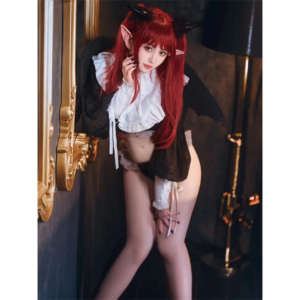 

Anime Cosplay My Dress-Up Darling Kitagawa Marin Game Suit Rizu Kyun Devil Sexy Uniform Cosplay Costume Halloween Party Outfit