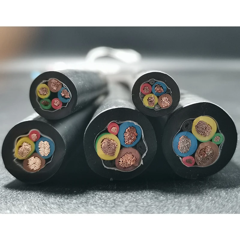 EV Cable EV New Energy Charging Cable TPE 4Core 5Core Pure Copper Charging Pile Charging Gun Connecting Wire Power Wire 125℃