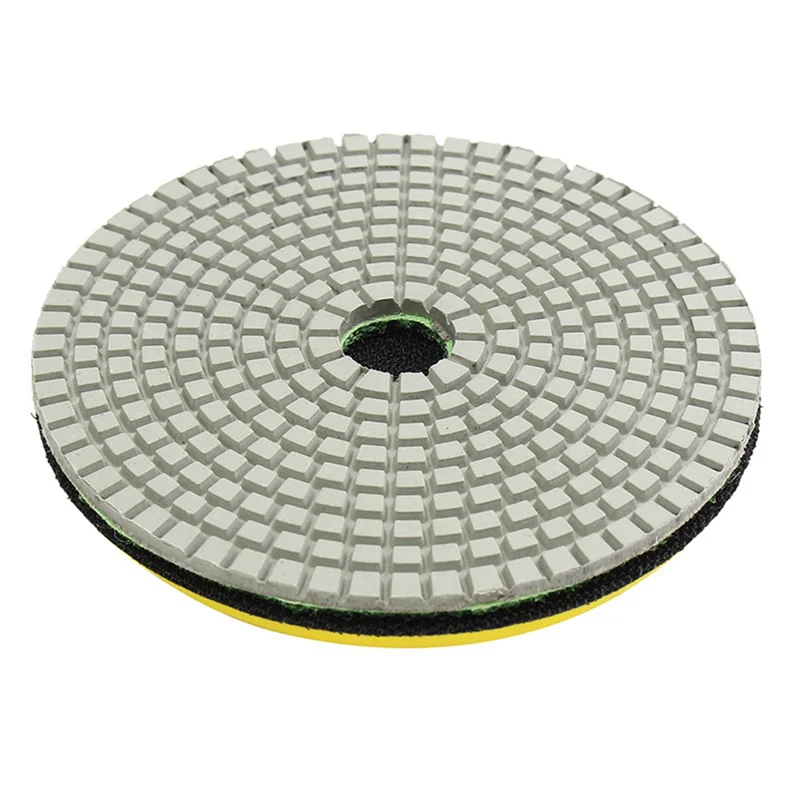 

B28C-18Pc 5 Inch Diamond Polishing Pad Set Granite Marble Concrete Stone Tile Wet Dry For Granite Concrete Marble Stone Tiles