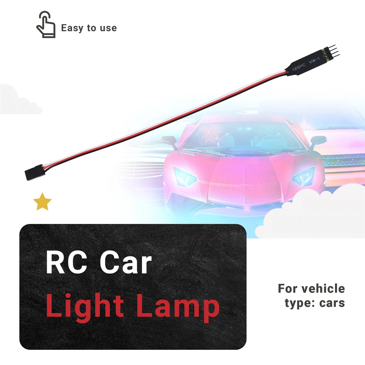 New Remote Control Switch Board CH3 Light Control Module for the Model RC Car Light Lamp Plug and Play