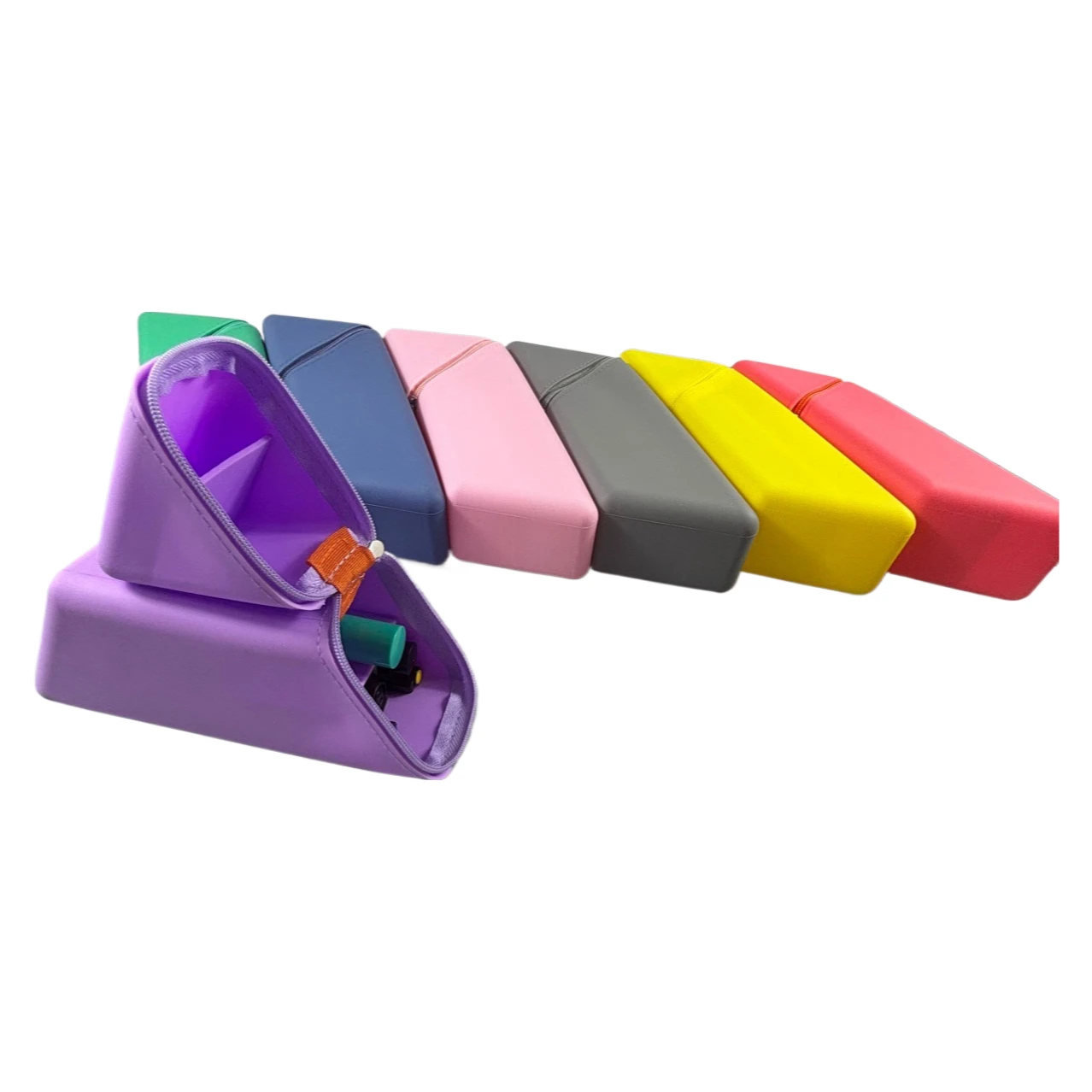 Складной держатель для ручек, расширяемый силиконовый настольный органайзер для офиса и учебы, компактный портативный подарок для студентов, учителей