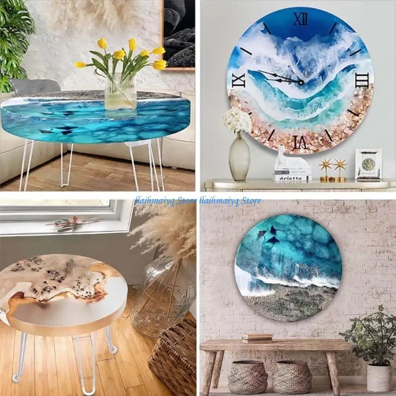 573B papan baki baki cetakan lipat meja lipat bundar meja silikon cetakan diy