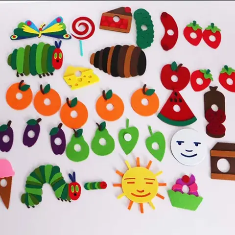 Hungry Caterpillar Toy Hungry Caterpillar Performance Props Fun Felt Play Hungry Caterpillar Plush Toy Soft Stuffed Animal Toy
