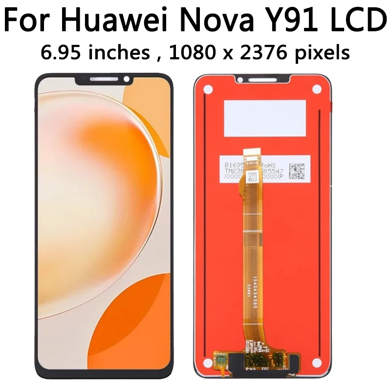 Nova Y91 Screen For Huawei nova Y91 STG-LX1 LX2 Lcd Display Touch Screen Digitizer Assembly For HUAWEI Enjoy 60X STG-AL00 LCD