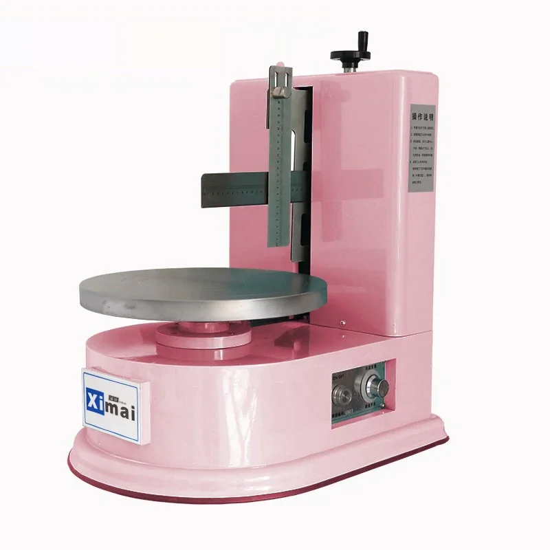 11 gears Automatic Round Cake Cream Coating Filling Machine Cake Bread Cream Decoration Spreader Machine for Birthday