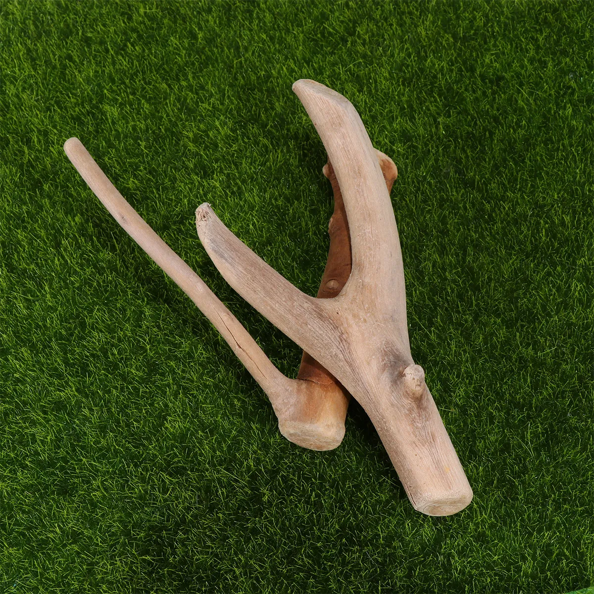 Aquarium Driftwood - 1Set Y-Shape Driftwood Decoration Fish Tank