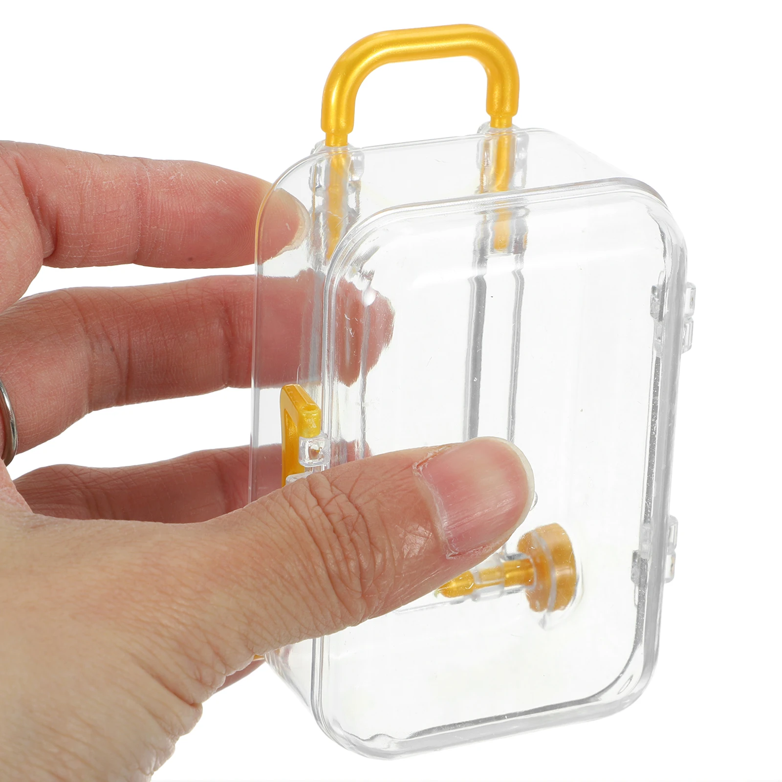 【セール中】ミニスーツケース好意ボックス透明荷物ギフトボックスウェディングパーティー用品ペストリーボックス旅行テーマの装飾