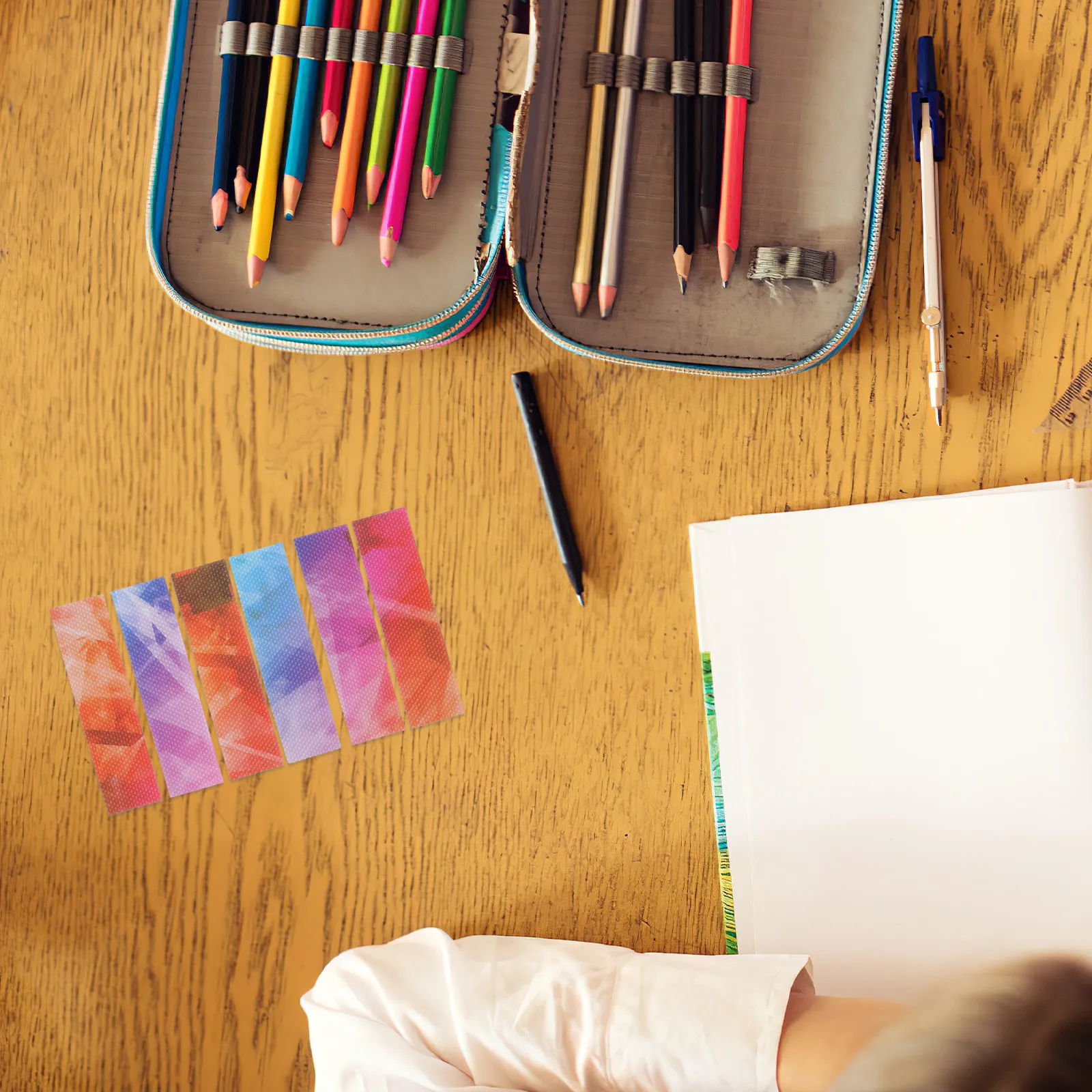 

Набор из 12 успокаивающих сенсорных наклеек для снятия тревоги, самоклеящиеся полоски с зернистой текстурой для декора стола и задней панели телефона, от стресса