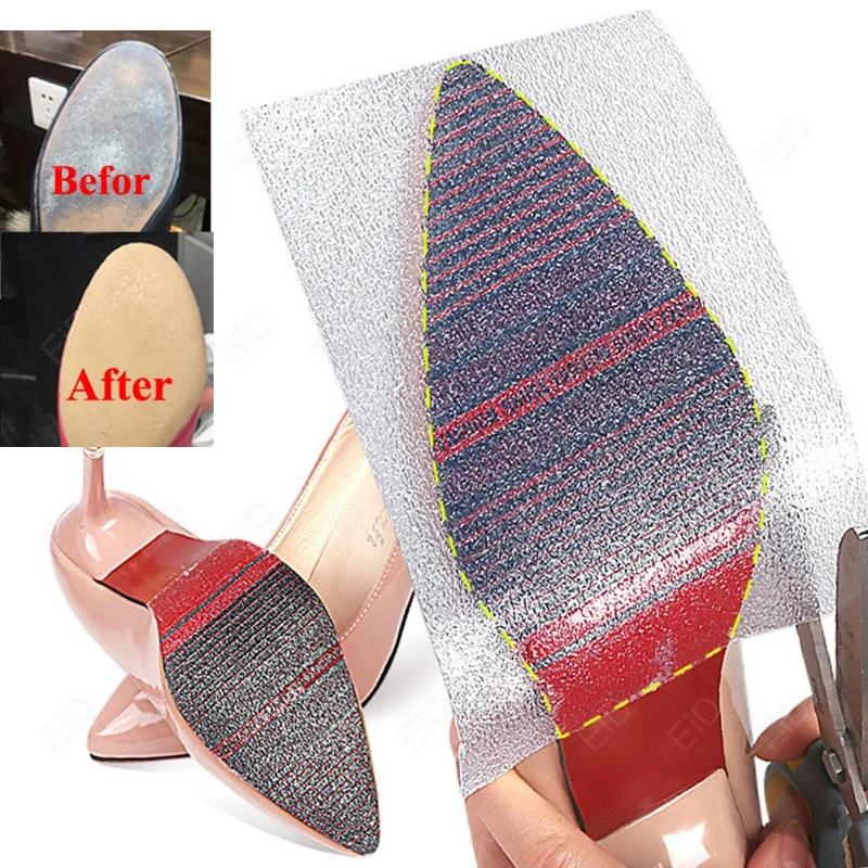 10*50CM Shoes Sole Protector Sticker for Designer High Heels Self-Adhesive Ground Grip Shoe Protective Bottoms Outsole Insoles