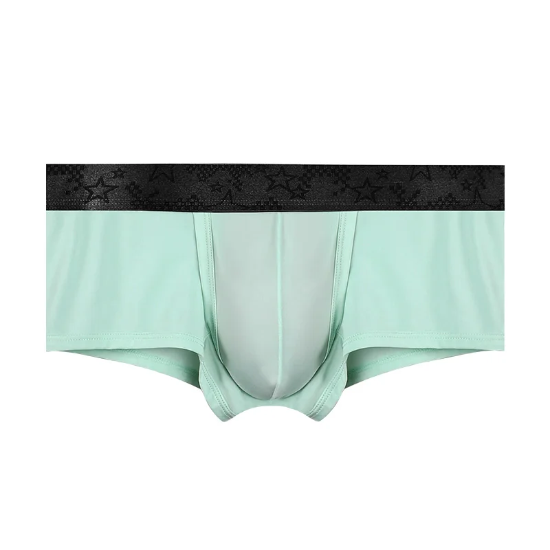 Jingsuo veine sous-vêtements hommes glace soie été mince garçons Scrotum soutien balle Type séparé varices Boxer Shorts